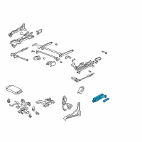 OEM 2003 Acura RL Switch Assembly, Driver Side Power Seat (Light Lapis) Diagram - 35955-SZ3-A01ZE