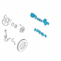 OEM 2011 Kia Optima Front Brake Assembly, Left Diagram - 581102T200