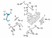OEM Ford F-150 Water Inlet Diagram - JL3Z-8555-B