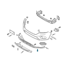 OEM 2017 Lincoln MKC Pad Screw Diagram - -W704874-S439