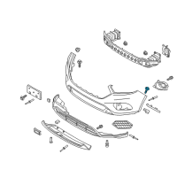 OEM Ford Mustang Mach-E Mud Shield Bolt Diagram - -W711158-S439