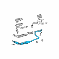OEM 2007 Toyota Yaris Front Pipe Diagram - 17410-21541