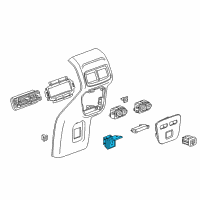 OEM Chevrolet Power Outlet Diagram - 84616753