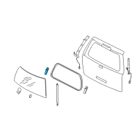 OEM 2006 Lincoln Navigator Hinge Diagram - 7L1Z-78420A69-A