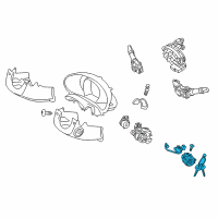 OEM 2018 Kia Soul Lock Key & Cylinder Set Diagram - 81905B2000