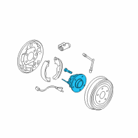 OEM 2006 Saturn Vue Hub & Bearing Diagram - 15871426