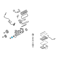 OEM 2010 Ford E-350 Super Duty Timing Cover Gasket Diagram - 3C3Z-6619-FA