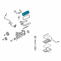 OEM Ford Valve Cover Diagram - 4C2Z-6582-GA
