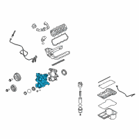 OEM Ford E-350 Super Duty Front Cover Diagram - 4C3Z-6019-C