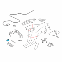 OEM Scion FR-S Fuel Door Spring Diagram - SU003-01474