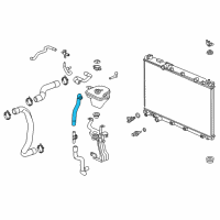 OEM 2017 Honda CR-V Hose A, Expansion Tank Outlet Diagram - 19107-5PA-A00