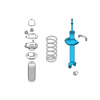 OEM 2018 Infiniti Q50 Shock Absorber Kit-Rear Diagram - E6210-4GA1D