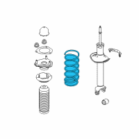 OEM 2019 Infiniti Q50 Rear Leaf Spring Assembly Diagram - 55020-4GH0A