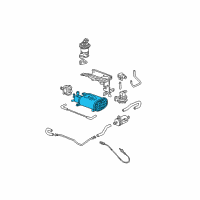 OEM Honda Civic Canister Assembly Diagram - 17011-S5A-A30