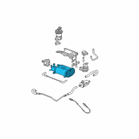 OEM 2003 Honda Civic Canister Assembly Diagram - 17011-S5A-A30