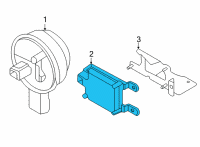 OEM 2021 Nissan Versa SENSOR ASSY-DISTANCE Diagram - 28438-5EA5E