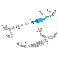 OEM 2021 Ram 1500 MUFFLER-Exhaust Diagram - 68268199AF