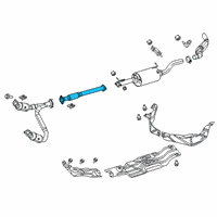 OEM 2021 Ram 1500 Exhaust Extension Pipe Diagram - 68268214AB