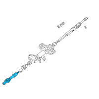 OEM 1999 Toyota RAV4 Column Shaft Diagram - 45260-42050