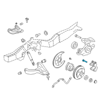 OEM 2004 GMC Sonoma Bolt, Front Brake Caliper Housing Diagram - 18029811