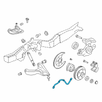 OEM 2001 Oldsmobile Bravada Hose, Front Brake Diagram - 15158649