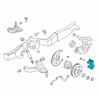 OEM 1998 Oldsmobile Bravada Caliper, Front Brake Diagram - 18029754