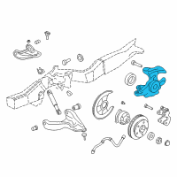 OEM 2003 Chevrolet S10 Knuckle, Steering Diagram - 15294229