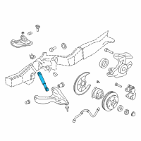 OEM 1997 Oldsmobile Bravada Front Shock Absorber Assembly Diagram - 22064622