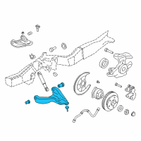OEM 1991 GMC Syclone Front Lower Control Arm Kit Diagram - 12472995