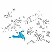 OEM 1992 GMC Typhoon Front Lower Control Arm Kit Diagram - 12472995