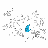 OEM Chevrolet S10 Splash Shield Diagram - 15704499