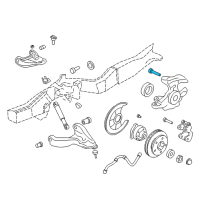 OEM Chevrolet S10 Bolt, Engine Rear Mount Frame Side Bracket Diagram - 15676472