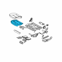 OEM 2007 BMW M5 Seat Upholstery Diagram - 52-10-7-075-365