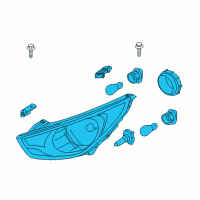 OEM Hyundai Tucson Right And Left Headlight Compatible Diagram - 92101-2S640