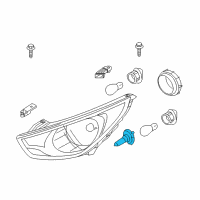 OEM Hyundai Bulb Diagram - 18647-55002-L