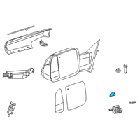 OEM 2020 Ram 2500 Turn Signal Diagram - 68460762AA