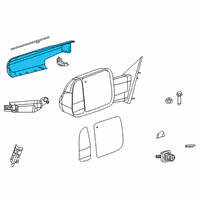 OEM 2022 Ram 2500 Mirror Diagram - 68460988AA