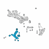 OEM 2022 Kia Forte Arm Complete-Fr LWR, Diagram - 54501F2AA0