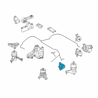 OEM Lexus RX450h Bracket, Engine Mounting, Front(For Transverse Engine) Diagram - 12311-31110