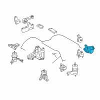 OEM Lexus Bracket, Engine Mounting, Rear(For Transverse Engine) Diagram - 12321-31140