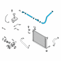 OEM 2017 Hyundai Sonata Hose Assembly-Radaator, Lower Diagram - 25415-C2200