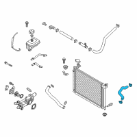 OEM 2016 Kia Optima Hose Assembly-Radiator, Upper Diagram - 25414C1200