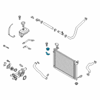 OEM Hyundai Bracket Assembly-Radiator Mounting, Upper Diagram - 25333-C1000