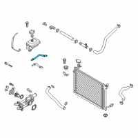 OEM 2016 Kia Optima Hose Assembly-Water From Diagram - 254692GTA0