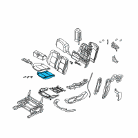 OEM 2004 BMW M3 Seat Upholstery, Left Diagram - 52-10-8-267-393