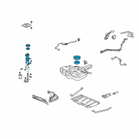 OEM 2010 Honda Fit Filter Set, Fuel Diagram - 17048-TK6-A00