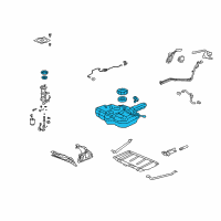 OEM 2011 Honda Fit Tank Set, Fuel Diagram - 17044-TK6-A00