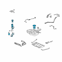 OEM 2011 Honda Fit Module Set, Fuel Pump Diagram - 17045-TK6-A00