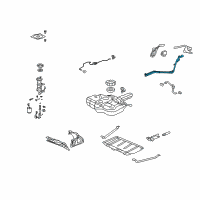 OEM 2011 Honda Fit Pipe Assembly, Fuel Filler Diagram - 17649-TK6-A00