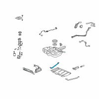 OEM 2010 Honda Fit Band, Passenger Side Fuel Tank Mounting Diagram - 17521-TK6-A00